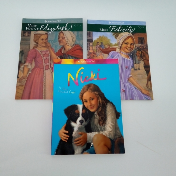 AG Trio Books American Girl Very Funny Elizabeth Meet Felicity Nicki - Picture 1 of 13